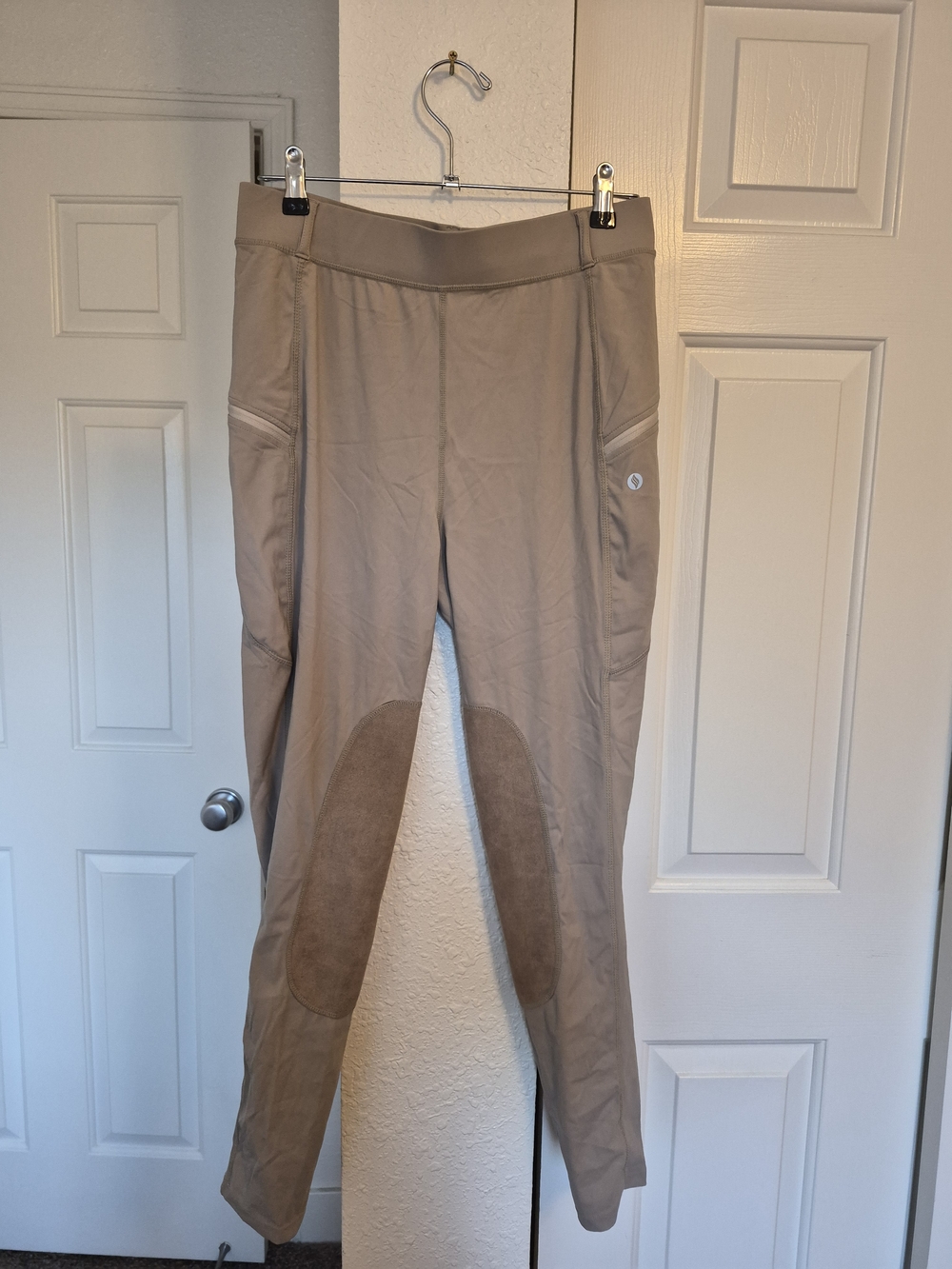 Beige Riding Breeches with Knee Patches